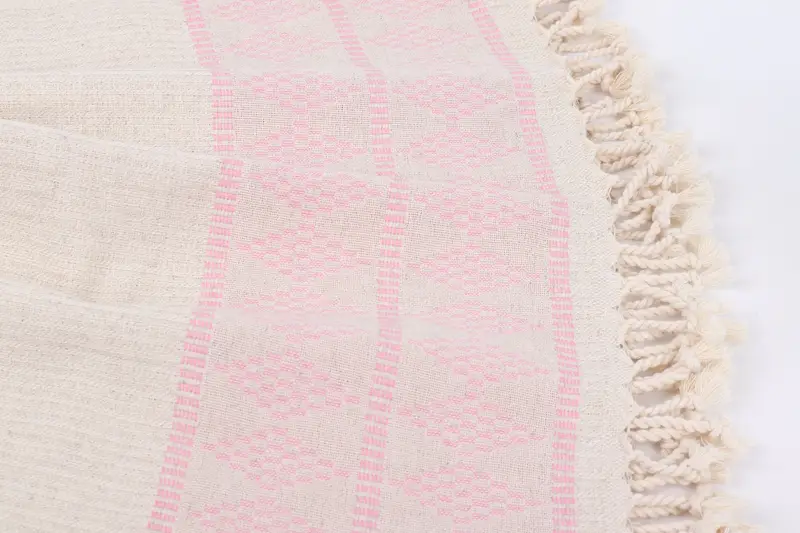 Personalized Gift, Handmade Turkish hammam towel, Handmade Gift, Embroidery Towel, Custom Wedding Gift, 70x36 Linen Kilim Design Towel, Hammam towel - 8