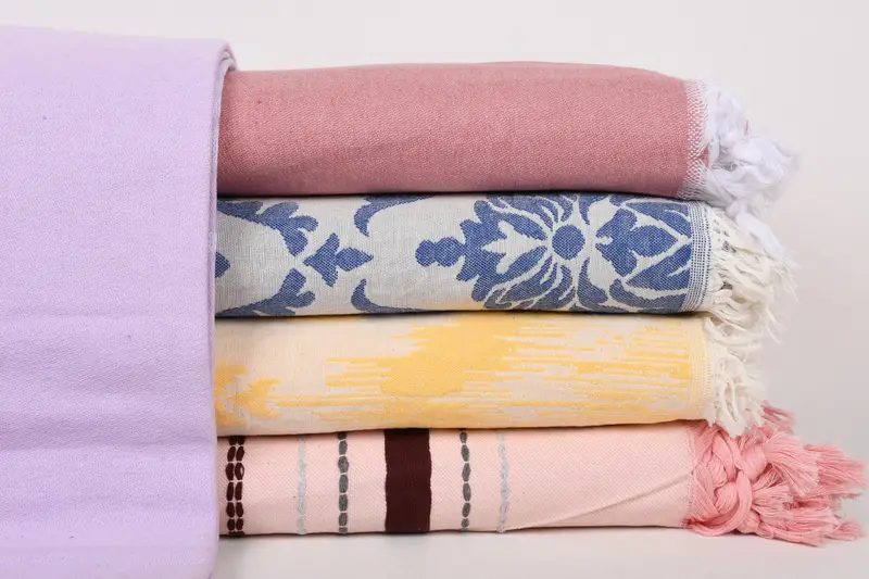 Bridesmaid Gifts, Embroidery Bedspread, Best Wedding Gift, Halloween Blanket, Wedding Favors, 80x60 Cotton Set of 5 Towel, Boho Throw Blankets - 1