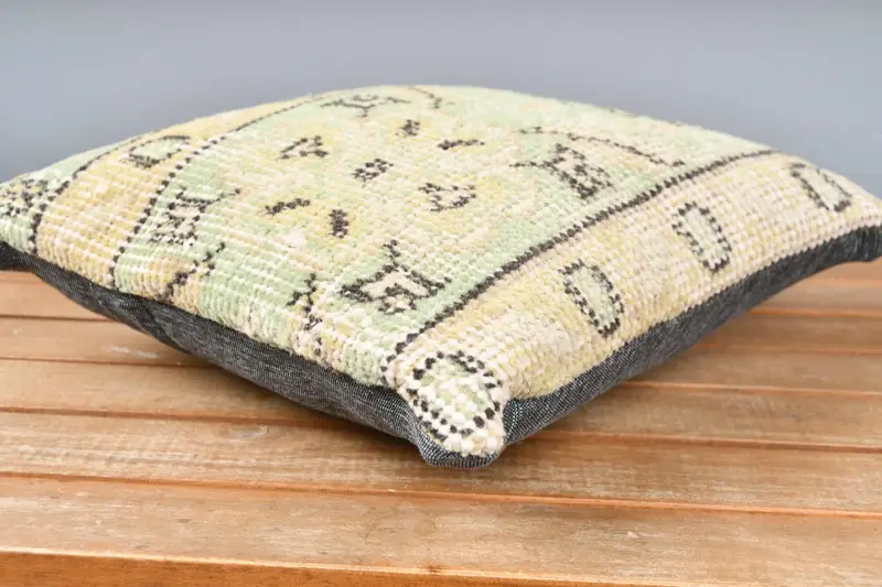 Decorative Throw Pillow Case, Interior Designer Pillow, 12x12 Green Cushion Cover, Pillow Cover, Home Decor Pillow, Natural Pillow, Pillow for Couch - 4
