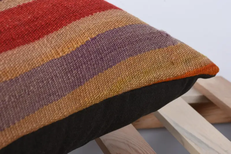 12x24 Red Cushion Case, Turkish Kilim Pillow, Lounge Throw Cushion Cover, Pillow Cover, Interior Designer Pillow, Boho Pillow Sham Cover - 7