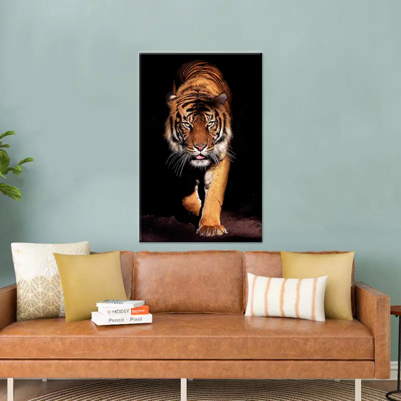 Moderne Wildtier-Leinwand: Wildtier-Kunst für Ihre Männerhöhle