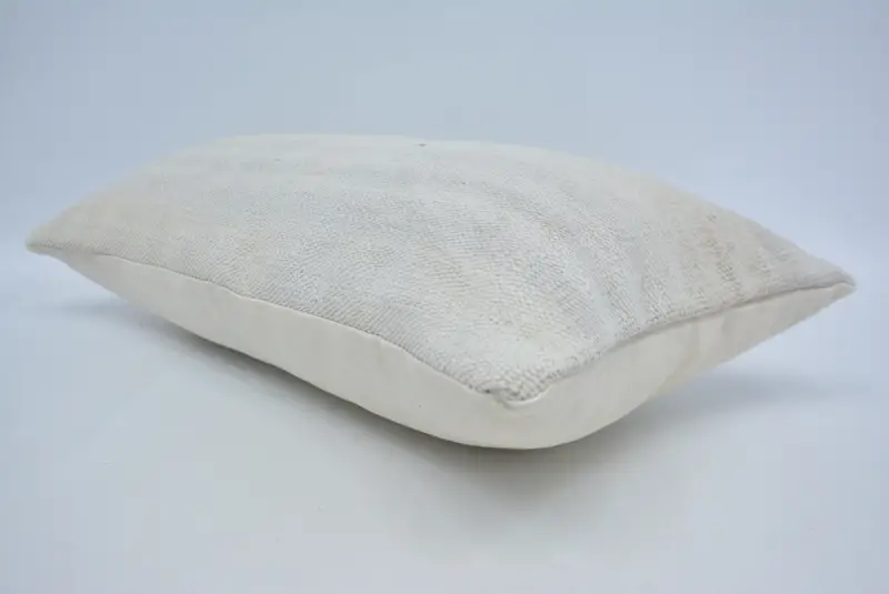 Handwoven Pillow Cover Pillow Case, 12x24 White Cushion, Vintage Kilim Pillow, Southwestern Pillow Sham, Throw Kilim Pillow, Pillow, Antique Pillows - 6