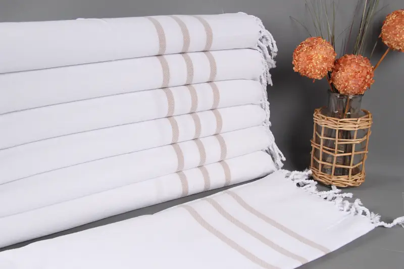 Small Bath Towels, Customized Towels, Personalized Gifts, Monogrammed Turkish Towel, 40x18 Cotton Striped Towel, Personalized Dish Towel, Spa Towel - 1