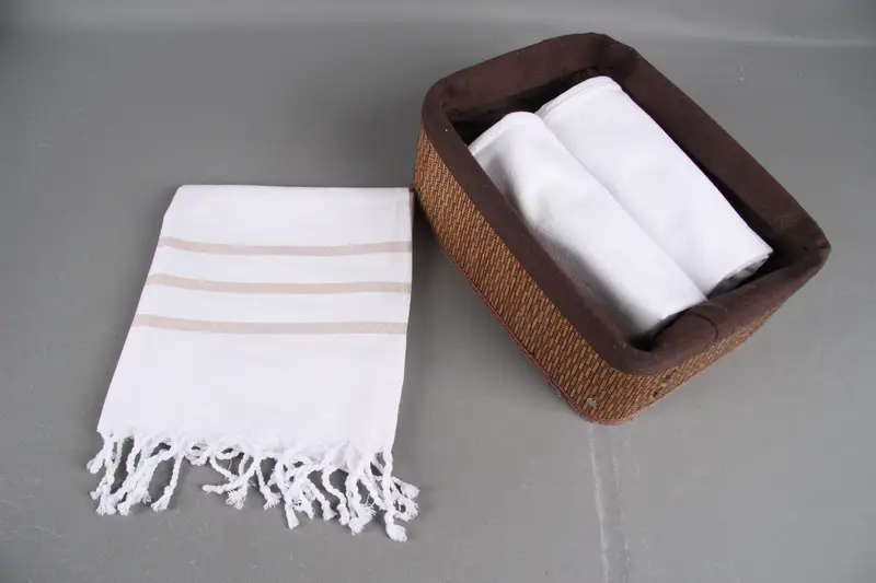 Small Bath Towels, Customized Towels, Personalized Gifts, Monogrammed Turkish Towel, 40x18 Cotton Striped Towel, Personalized Dish Towel, Spa Towel - 5