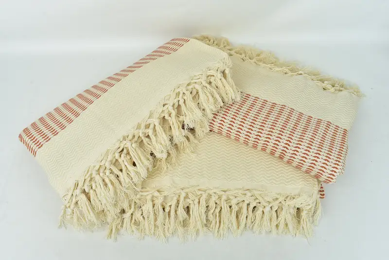Throw Blanket, Embroidery Bedspread, Woven Blanket, Bachelorette Party Gifts For Bride, 90x76 Cotton Diamond Towel, Custom Wedding Gifts - 6