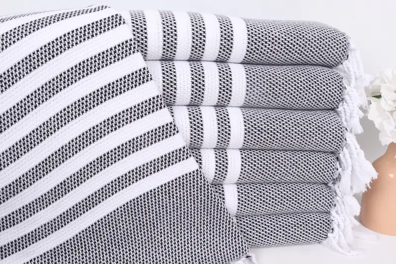 Gifts For Him, Wedding Favors, Boyfriend Gift, Monogram Hand Towel, Personalized Dish Towel, 44x24 Cotton Striped Towel, Best Friend Gift Ideas - 1