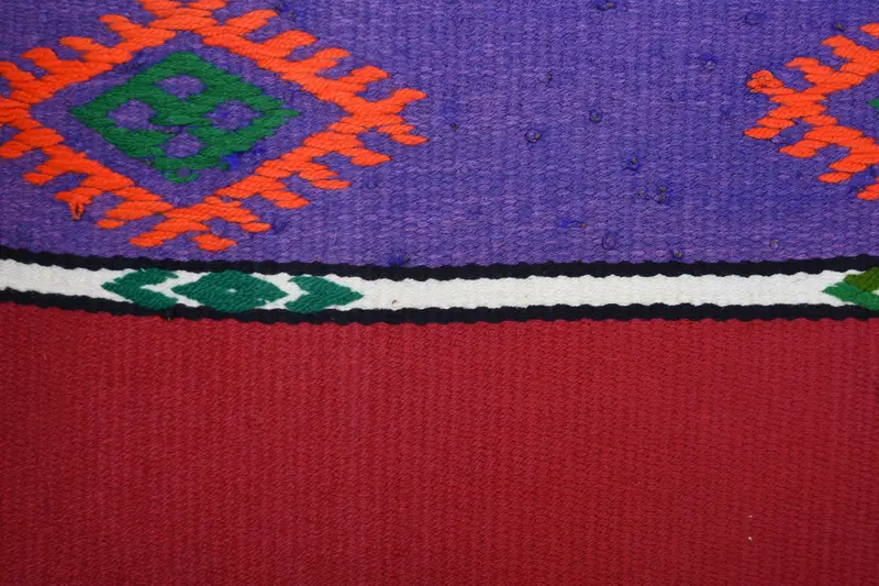 Turkish Kilim Pillow, Pillow Cover, Chair Cushion, 16x16 Red Cushion Case, Gift Pillow, Seat Pillow Case, Kilim Cushion Sham, Custom Cushion Cover - 3