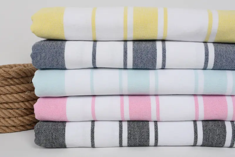 64x36 Cotton Striped Terry Towel, Gym Towel, Embroidered Beach Towel, Bachelorette Party Favors, Turkish hand towel, Gift For Coworker, Wedding Gift - 2