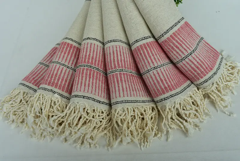 Personalized Beach Towel, Gift For Him, Scarf Towel, Personalized Wedding Gift For Couple, Large Turkish Towel, 70x40 Linen Striped Towel - 4