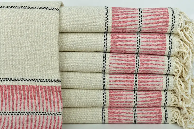 Personalized Beach Towel, Gift For Him, Scarf Towel, Personalized Wedding Gift For Couple, Large Turkish Towel, 70x40 Linen Striped Towel - 1