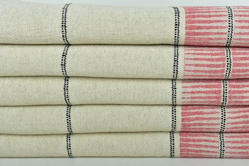 Personalized Beach Towel, Gift For Him, Scarf Towel, Personalized Wedding Gift For Couple, Large Turkish Towel, 70x40 Linen Striped Towel - 2