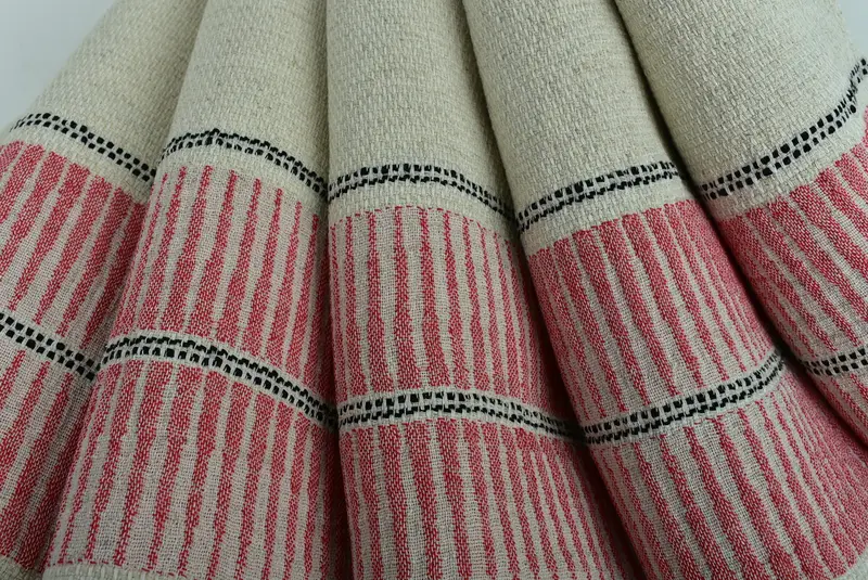 Personalized Beach Towel, Gift For Him, Scarf Towel, Personalized Wedding Gift For Couple, Large Turkish Towel, 70x40 Linen Striped Towel - 5