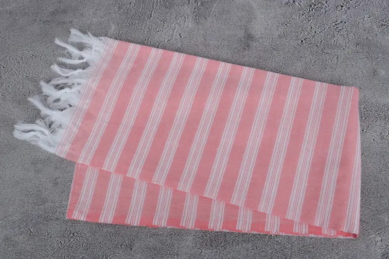 Authentic Turkish hammam peshtemal, Organic Beach Towel, Bachelorette Gifts, Travel towel, Gift For Him, Home Gift, 70x40 Cotton Striped Towel - 6