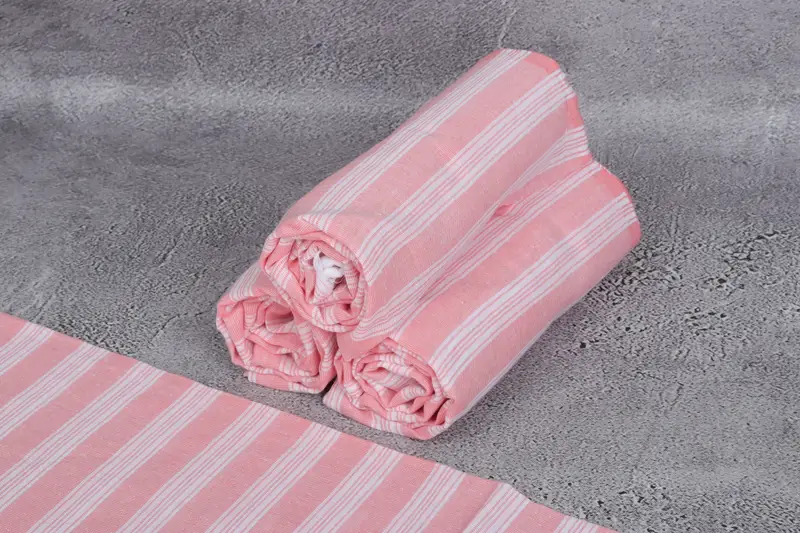 Authentic Turkish hammam peshtemal, Organic Beach Towel, Bachelorette Gifts, Travel towel, Gift For Him, Home Gift, 70x40 Cotton Striped Towel - 8