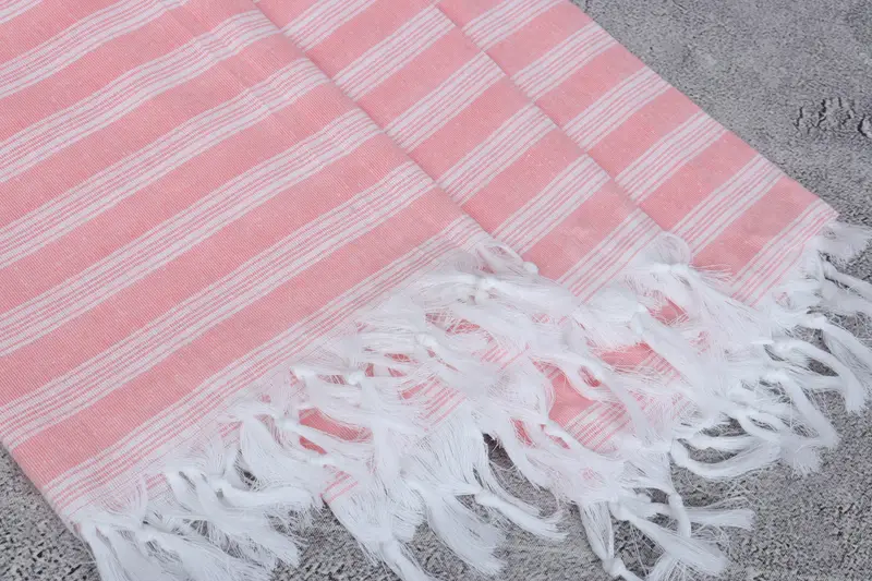 Authentic Turkish hammam peshtemal, Organic Beach Towel, Bachelorette Gifts, Travel towel, Gift For Him, Home Gift, 70x40 Cotton Striped Towel - 5