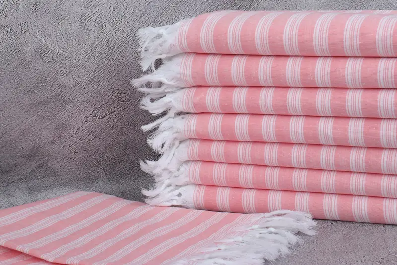 Authentic Turkish hammam peshtemal, Organic Beach Towel, Bachelorette Gifts, Travel towel, Gift For Him, Home Gift, 70x40 Cotton Striped Towel - 2