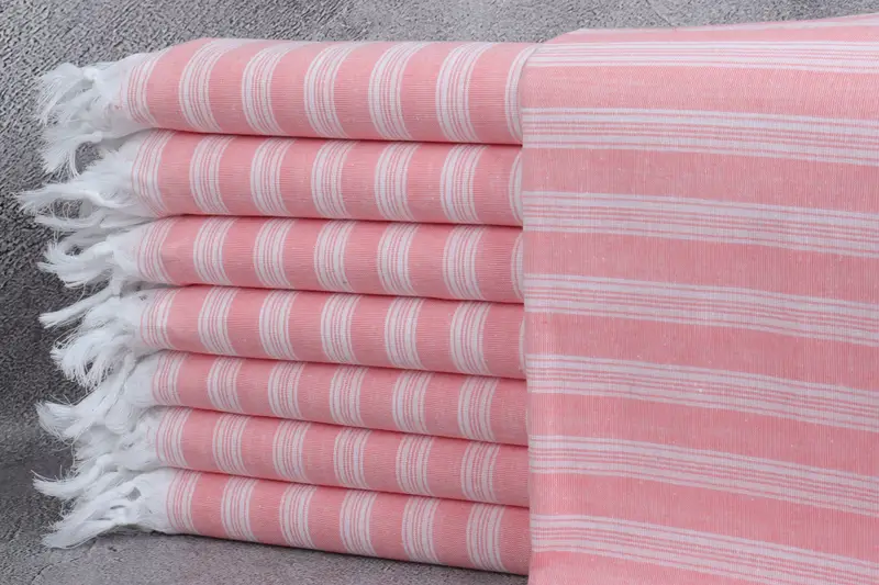 Authentic Turkish hammam peshtemal, Organic Beach Towel, Bachelorette Gifts, Travel towel, Gift For Him, Home Gift, 70x40 Cotton Striped Towel - 1