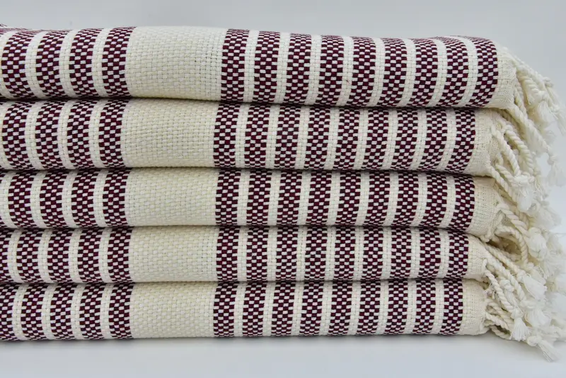 Bachelorette Party Gift, Turkish hand towel, 70x40 Cotton Striped Towel, Turkish Towel Set, Personalized Gifts, Valentines Day Gift For Him - 1