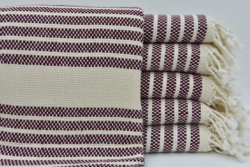 Bachelorette Party Gift, Turkish hand towel, 70x40 Cotton Striped Towel, Turkish Towel Set, Personalized Gifts, Valentines Day Gift For Him - 3