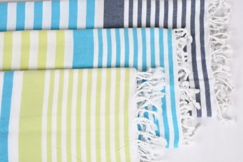 Valentines Day Gift Idea, 84x64 Cotton Striped Towel, Monogram Blanket, Wedding Anniversary Gift, Bachelorette Gifts, Bridesmaid Gifts - 6