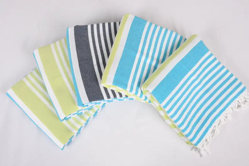 Valentines Day Gift Idea, 84x64 Cotton Striped Towel, Monogram Blanket, Wedding Anniversary Gift, Bachelorette Gifts, Bridesmaid Gifts - 2