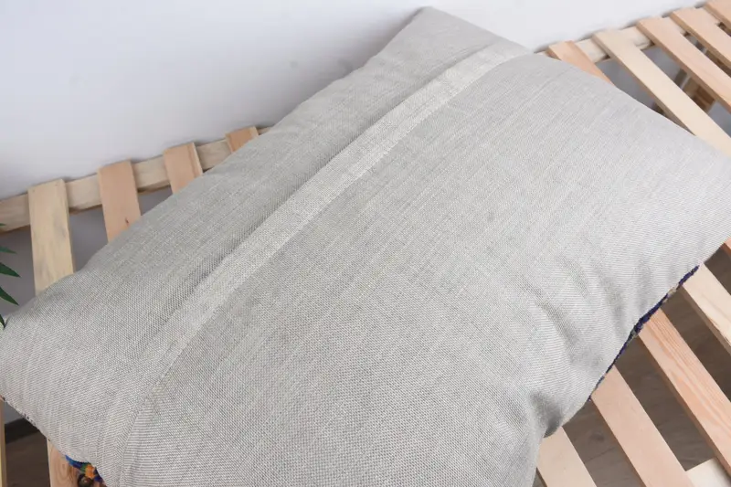 Hippie Throw Cushion, Home Decor Pillow, Vintage Kilim Pillow, Authentic Pillow Case, 20x28 Blue Pillow Case, Turkish Pillow, Cushion Cover - 8