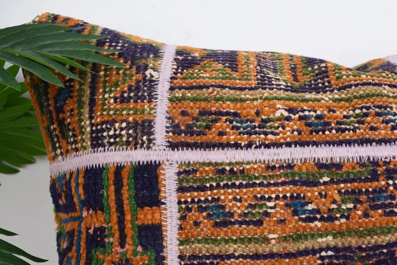 Hippie Throw Cushion, Home Decor Pillow, Vintage Kilim Pillow, Authentic Pillow Case, 20x28 Blue Pillow Case, Turkish Pillow, Cushion Cover - 2
