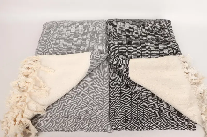 Custom Wedding Gifts, Valentines Day Gift, Extra Large Tablecloth, Bachelorette Party Favors, Personalized Blanket, 92x76 Cotton Diamond Towel - 5