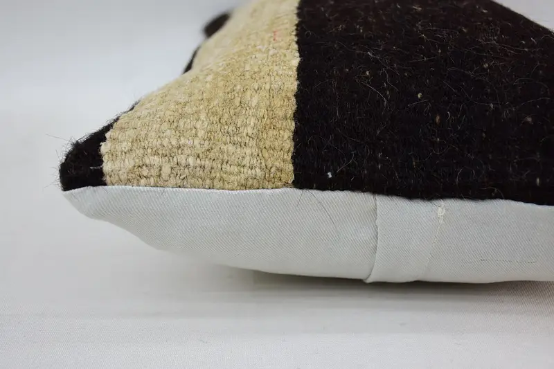 Antik Yastıklar, Yastık Sham, 12x20 Kahverengi Yastık, Boho Yastık Sahtesi, Türk Yastığı, Aksan Yastık Kılıfı, Kanepe Destek Yastık Kılıfı - 5