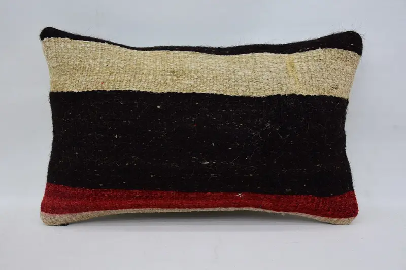 Antik Yastıklar, Yastık Sham, 12x20 Kahverengi Yastık, Boho Yastık Sahtesi, Türk Yastığı, Aksan Yastık Kılıfı, Kanepe Destek Yastık Kılıfı - 1