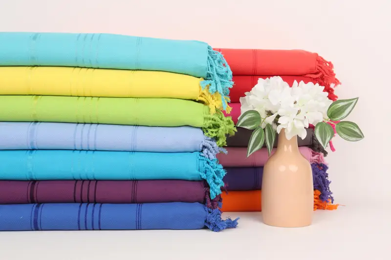 Eco-Friendly Turkish Towel, Turkish beach towel, 70x40 Cotton Striped Towel, Sand-resistant towel, Housewarming Gift, Bridesmaid Proposal Gift - 2