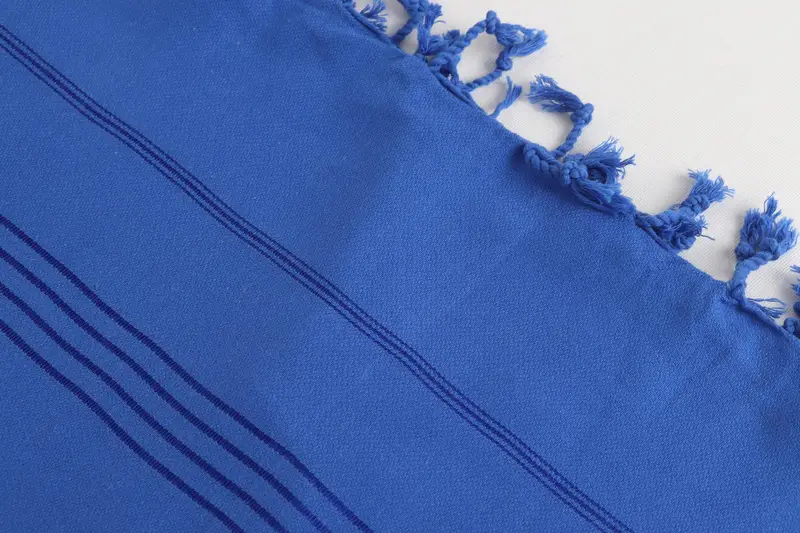 Eco-Friendly Turkish Towel, Turkish beach towel, 70x40 Cotton Striped Towel, Sand-resistant towel, Housewarming Gift, Bridesmaid Proposal Gift - 6