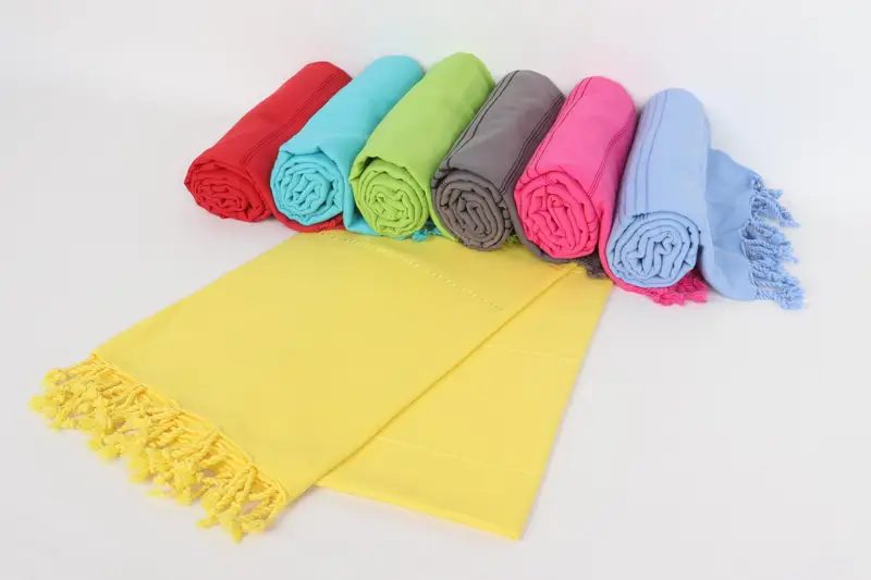 Eco-Friendly Turkish Towel, Turkish beach towel, 70x40 Cotton Striped Towel, Sand-resistant towel, Housewarming Gift, Bridesmaid Proposal Gift - 4