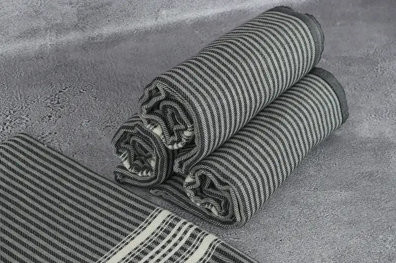 Bachelorette Party Items, Embroidered Turkish Towel, Wedding Favors, Bridesmaid Gifts, Home Decor Gifts, 68x38 Cotton Striped Towel, Halloween Gifts - 8