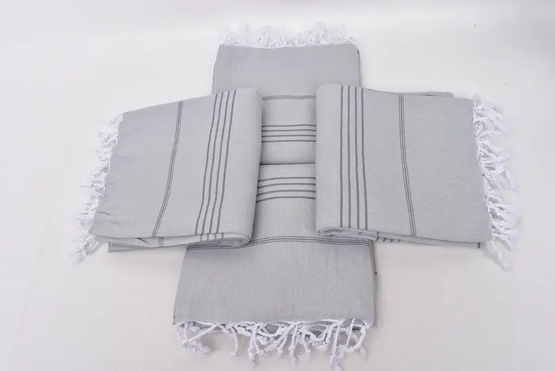 70x40綿の縞模様のタオル、砂に耐えるタオル、結婚式の好意、刺繍されたトルコのタオル、トルコのバスタオル、バチェロレットパーティーの好意ビーチ - 6