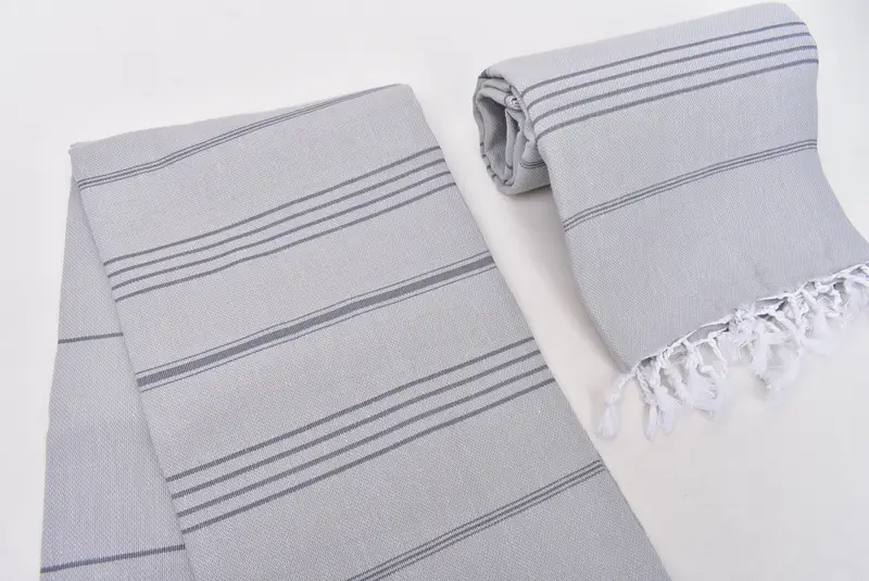 70x40綿の縞模様のタオル、砂に耐えるタオル、結婚式の好意、刺繍されたトルコのタオル、トルコのバスタオル、バチェロレットパーティーの好意ビーチ - 7