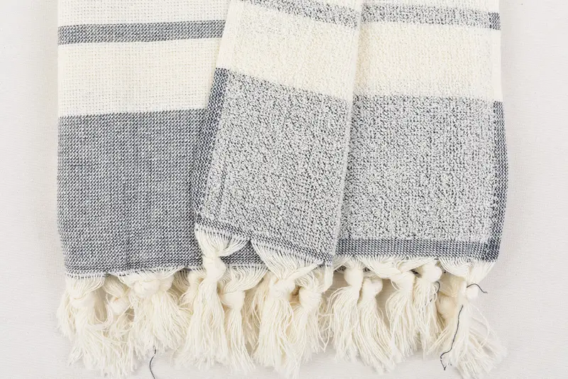 Monogrammed Hand Towel, Monogram Hand Towel, Wedding Favors, 36x18 Cotton Striped Towel, Spa Towel, Home Decor Gifts, Personalized Gift For Him - 7