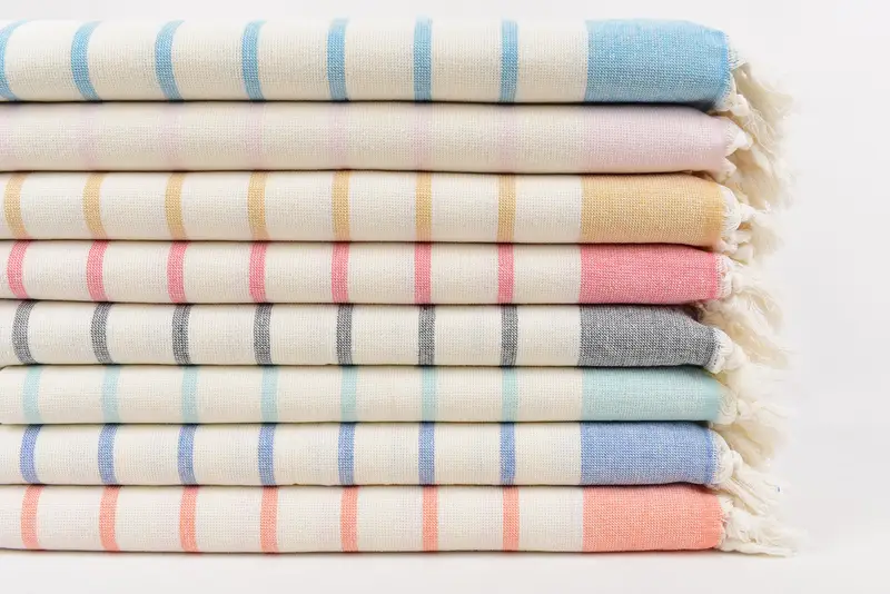 Monogrammed Hand Towel, Monogram Hand Towel, Wedding Favors, 36x18 Cotton Striped Towel, Spa Towel, Home Decor Gifts, Personalized Gift For Him - 3
