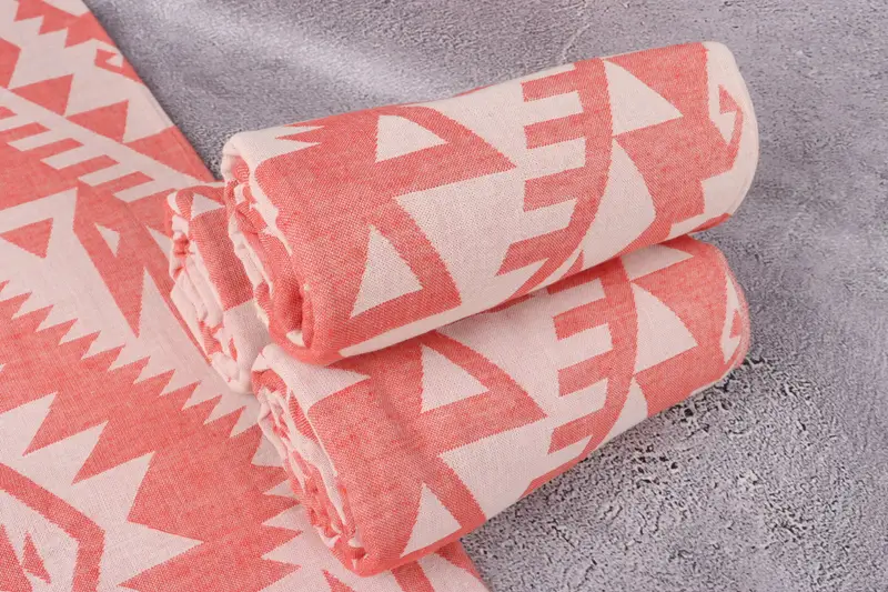 Custom Beach Towels, 76x40 Cotton Geometric Towel, Gift For Bride, Turkish bath towel, Gifts For Him, Spooky Bachelorette Party Favors, Hammam towel - 8