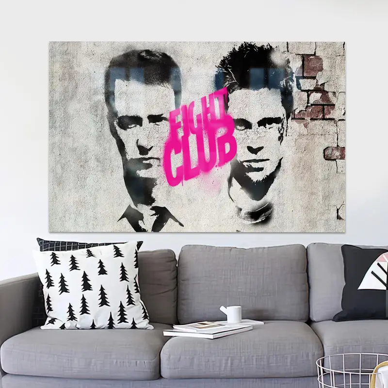 Zarif Baskılı Cam: Man Cave ve Boy Odası için Modern Dekor