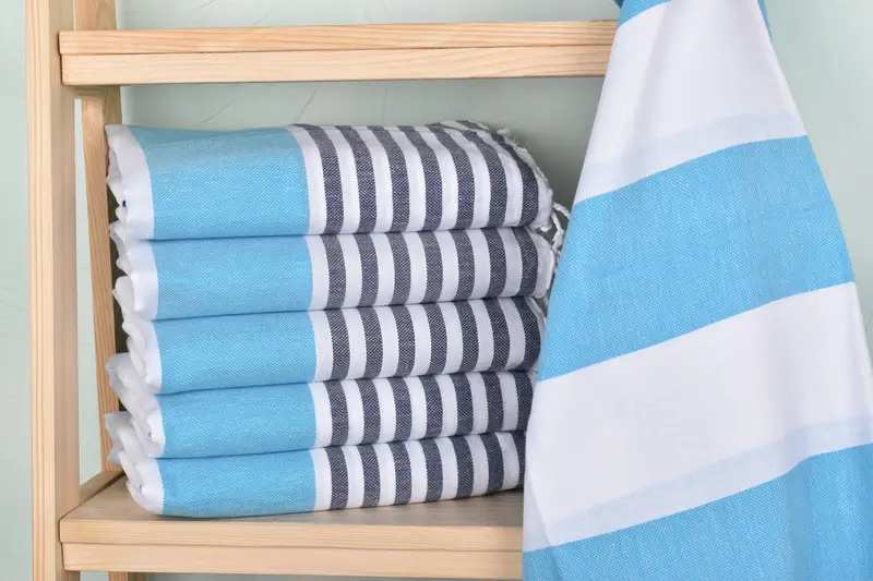 Sand-free towel, Custom Name Towel, Gift For Best Friend, Peshtemal Towel, 70x40 Cotton Striped Towel, Monogram Towels, Personalized Gifts - 2
