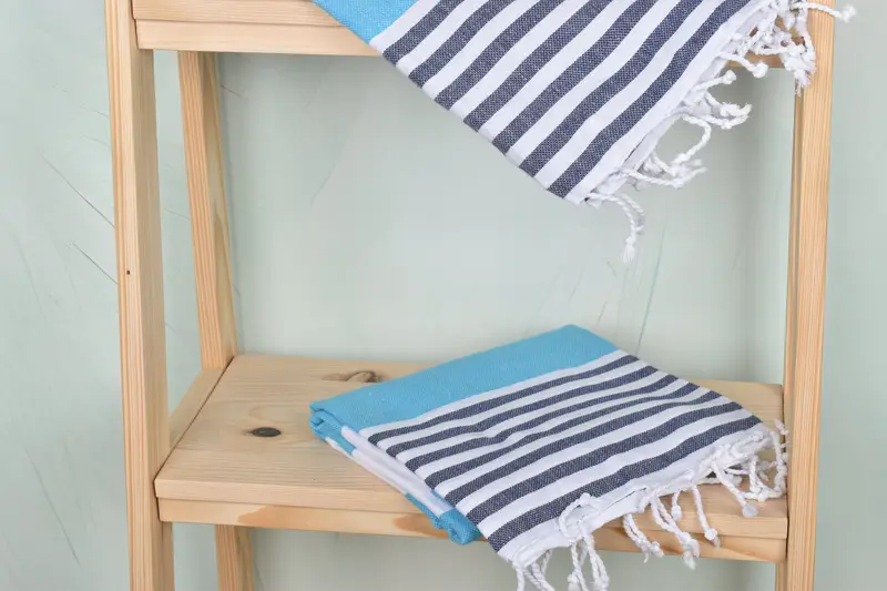 Sand-free towel, Custom Name Towel, Gift For Best Friend, Peshtemal Towel, 70x40 Cotton Striped Towel, Monogram Towels, Personalized Gifts - 5