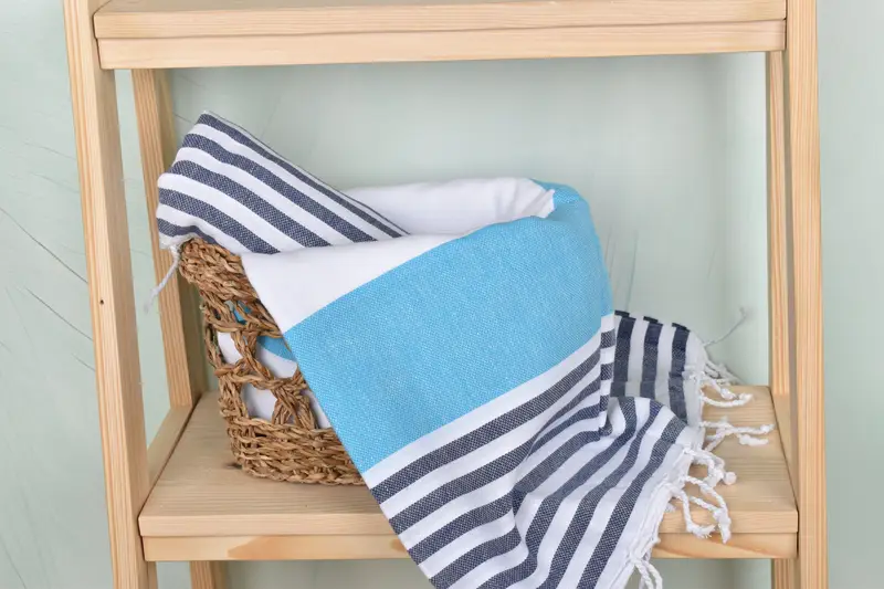 Sand-free towel, Custom Name Towel, Gift For Best Friend, Peshtemal Towel, 70x40 Cotton Striped Towel, Monogram Towels, Personalized Gifts - 4