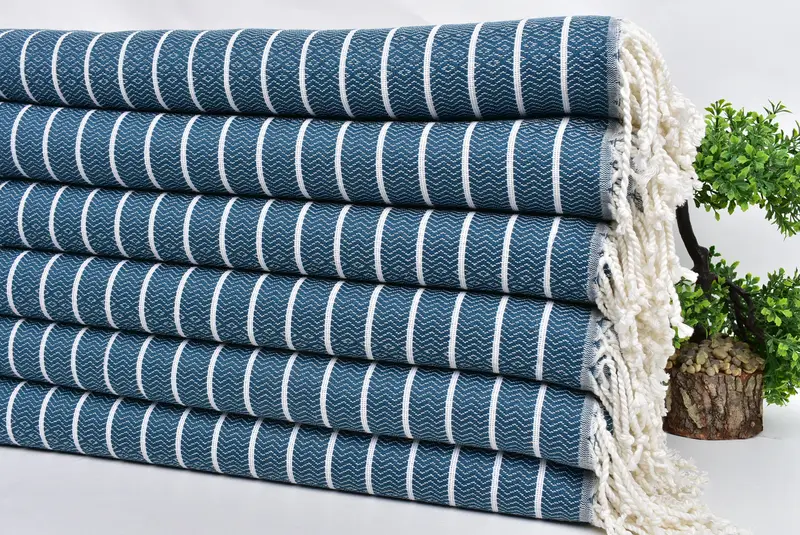 70x40 Cotton Striped Towel, Gift For Him, Cancun Bachelorette Party Gift Ideas, Quick-dry peshtemal, Christmas Favors, Absorbent Turkish towel - 3