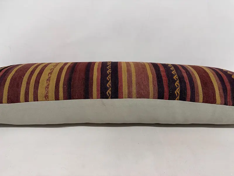 16x48 Purple Cushion Cover, Pillow, Pet Cushion, Gift Pillow, Turkish Pillow, Decorative Throw Cushion Cover, Ikat Pillow Cover, Kilim Cushion Sham - 5