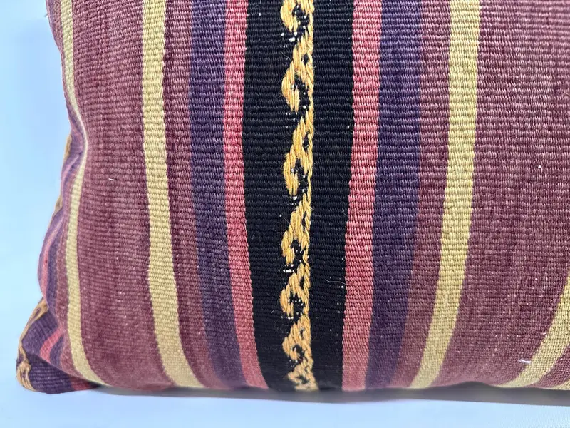 16x48 Purple Cushion Cover, Pillow, Pet Cushion, Gift Pillow, Turkish Pillow, Decorative Throw Cushion Cover, Ikat Pillow Cover, Kilim Cushion Sham - 2