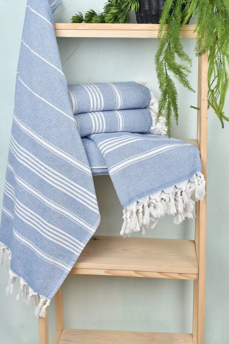70x40 Cotton Striped Towel, Spa Towel, Bridesmaid Gift, Soft towel, Monogram Towels, Turkish beach towel, Personalized Towel Gift, Wedding For Favor - 6
