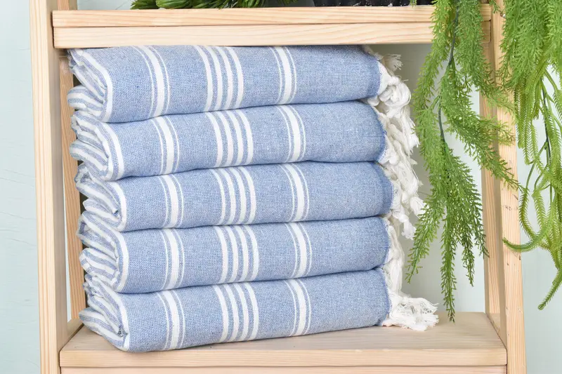 70x40 Cotton Striped Towel, Spa Towel, Bridesmaid Gift, Soft towel, Monogram Towels, Turkish beach towel, Personalized Towel Gift, Wedding For Favor - 1