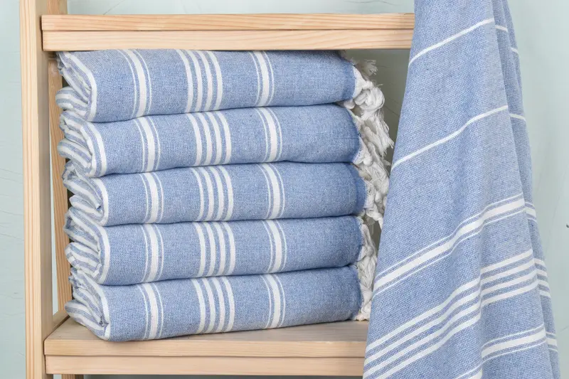 70x40 Cotton Striped Towel, Spa Towel, Bridesmaid Gift, Soft towel, Monogram Towels, Turkish beach towel, Personalized Towel Gift, Wedding For Favor - 2