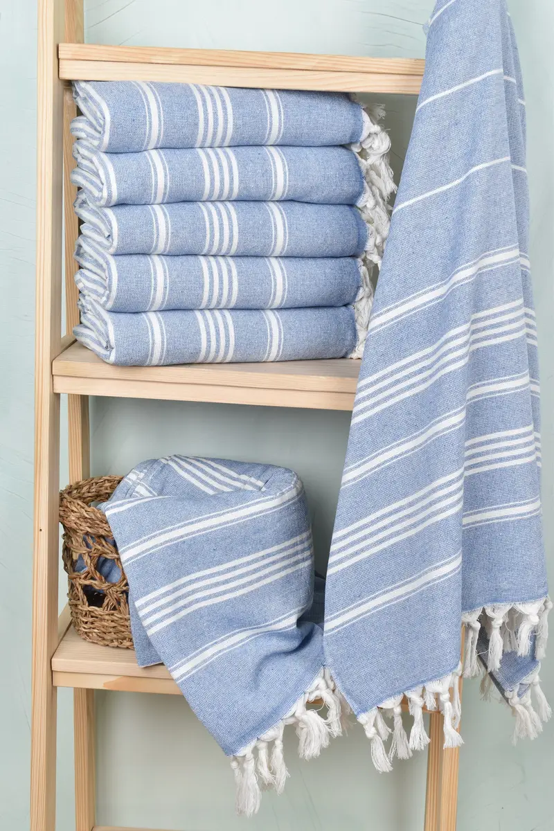 70x40 Cotton Striped Towel, Spa Towel, Bridesmaid Gift, Soft towel, Monogram Towels, Turkish beach towel, Personalized Towel Gift, Wedding For Favor - 3